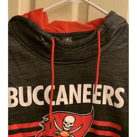 Tampa Bay Buccaneers NFL Team Apparel Pewter Gray Men's Pullover Hoodie XL - Picture 3 of 6